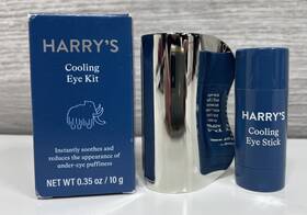 Harrys 810075082944 Cooling Eye Kit For Men - Gua Sha Depuffing Facial Massage Tool And Cool