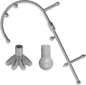 Rhb2041gry Health Massage Cane Trigger Point - Self Tool Hook With Interchangeable Heads F