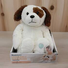 Health Touch 889779007249 Huggable Massager Dog Vibrating Plush Massaging Stuffed Animal