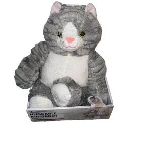 Health Touch 889779007256 Plush Vibrating Cat Huggable Massager With Relaxing Vibration New