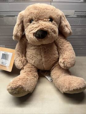 Health Touch 889779008086 Huggable Plushie Brown Dog Massager With Relaxing Vibration Gift New Tag