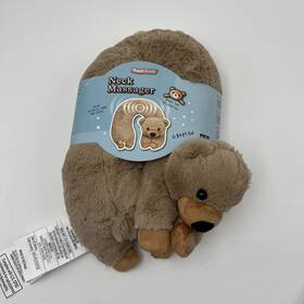 Health Touch 889779008154 Healthtouch Polyester Fibers Neck Massager Brown Puppy Requires 2 Aa Short Ears