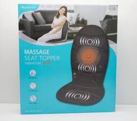 H-3977-0 Health Touch Used Massage Heat/ Vibration Seat Topper 2 Level Intensity