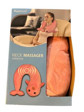 H-4525-on Health Touch Healthtouch Vibration Neck Massager Pink Unicorn Requires 2 Aa Batteries.nib