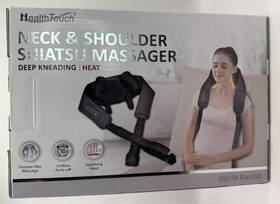 H-6255-0 Health Touch Neck And Shoulder Shiatsu Massager With Soothing Heat Black