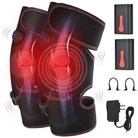Heated Knee Brace Wrap Heat Vibration Massager For Electric