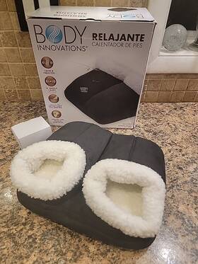 Bima7629blk Helen Of Troy Look Body Innovations Foot Warmer Black New-in-box One Size Fits Most