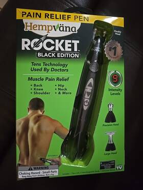 15107 Hempvana As Seen On Tv Rocket Relief Tens Pen Muscle Stimulator Pain C7