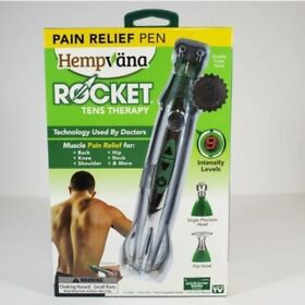 Hempvana Rocket Tens Therapy Pain Relief Pen Silver Green