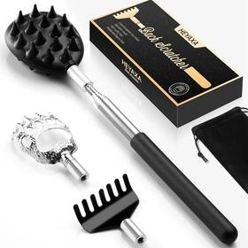2431bs Heyaxa Telescoping Back Scratcher With 3pcs Detachable Head Valentines Day Birthday G