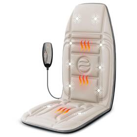 Hy-110-bge Heycool Us Vibration Back Massager With Heat Massage Chair Pad 10 Motors