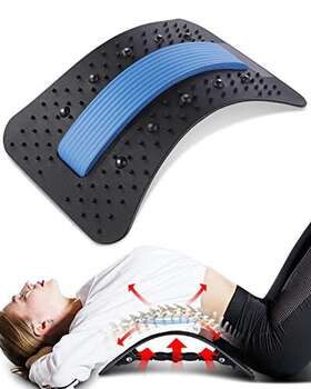 Hoeush 744351811518 Back Stretcher Popper Spine Upper Lower Pain Relief Cracker Device Lumbar