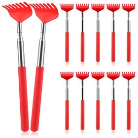 Bs-12p-7c Hofason 12 Pack Red Back Scratcher Bulk Gift For Women Christmas Stocking Stuffer Gi