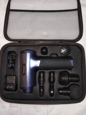 Cmp087915 Homech Hm-pca004 Massage Gun 20 Speeds/6 Heads Model