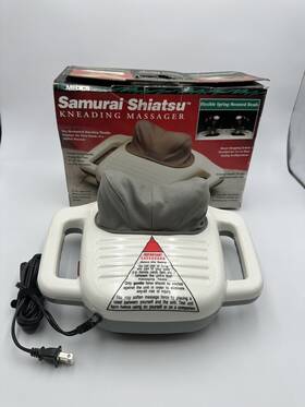Sm-555 Homedics 031262003249 Kneading Portable Neck Foot Body Massager Samurai Shiatsu Tested