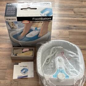 Homedics 031262004314 Footsalon Massaging Foot Spa With Heat Footcare Kit Included Open Box