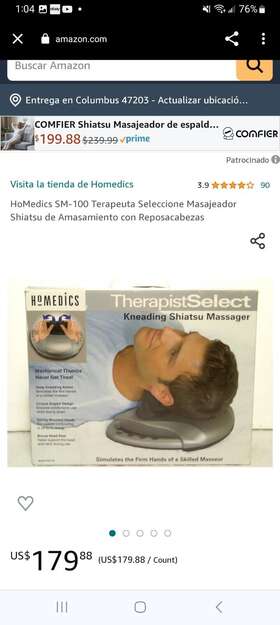 Sm-100 Homedics 031262009142 Therapist Select Kneading Shiatsu Household Massager Model
