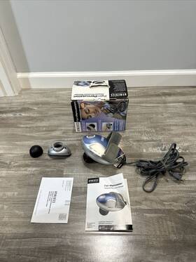 Homedics 031262011022 Palm Percussion Personal Body Heat Massager 3 Head Attachments Complete