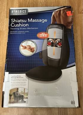 Mcl-110h Homedics 031262063991 - Shiatsu Elite Ii Massage Cushion With Heat Gray/black
