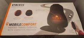 Homedics 031262080691 Mobile Comfort Heated Travel Cushion With Vibration Massage New In Box