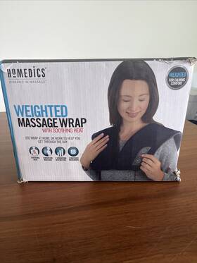 Homedics 031262097439 Weighted Massage Wrap With Soothing Heat Muscle Pain Relief