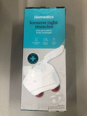 Homedics 031262108074 Duo Percussion Body Massager Loosens Tight Muscles