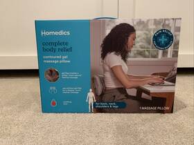 Homedics 031262112859 Complete Body Relief Massage Pillow For Back Neck Shoulders And Legs
