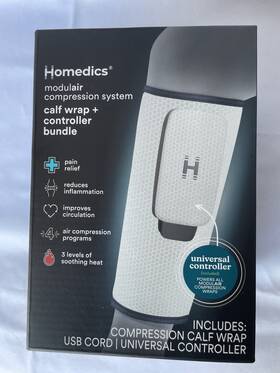 Homedics 031262113290 Modulair Compression System Calf Wrap Controller Bundle Pain Relief