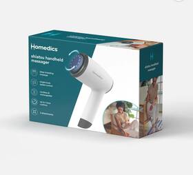 Homedics 031262113689 Shiatsu Handheld Massager Cordless &rechargeable White