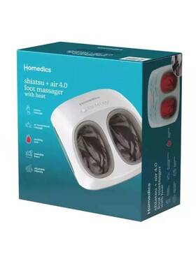 Homedics 031262113702 Shiatsu Air 3.0 Foot Massager With Heat White Opened Box