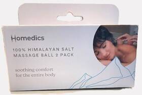 Homedics 031262115591 100% Himalayan Salt Massage Ball 2 Pack Soothing Comfort For Your Body