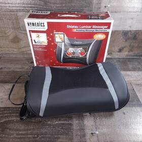 Bkk-200a Homedics Shiatsu Lumbar Back Massager Pillow With Heat Red Light