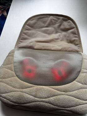 Cp-sp10ha Homedics Shiatsu Rotating Massage Pillow With Heat Beige Tested Works