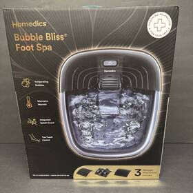 Fb-50-bk-2 Homedics Bubble Bliss Deluxe Heated Foot Spa Massager