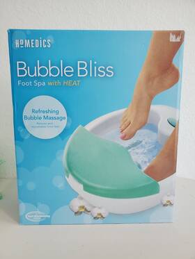 Fb30c Homedics Foot Spa With Heat Bubble Bliss Home New In Box