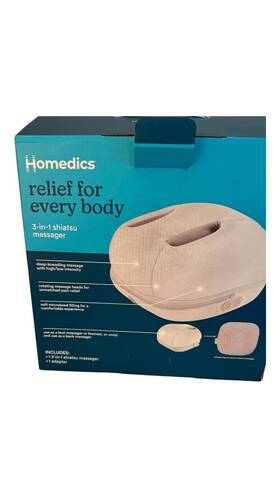 Fms-290hj Homedics 3-in-1 Shiatsu Foot And Body Massager Plus Footrest No Stress