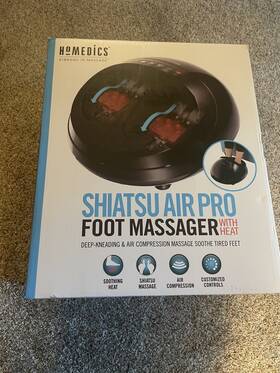 Fms-350h-bk Homedics Shiatsu Air Pro Foot Massager With Heat #1 Brand In Massage
