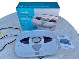 Fmv-400hj-gt Homedics Vibration Foot Massager With Heat Fmv-400hj White Euc