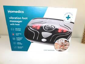 Fmv-400hjb-bk-2 Homedics Vibration Foot Massager Heated Portable Soothing Multi-point Sensat