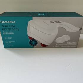 Hhp-285hjb-2 Homedics - Duo Percussion Body Massager With Heat White