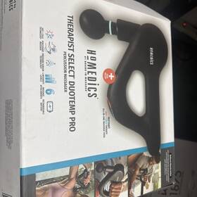 Hhp-850hj Homedics Massage Gun Therapist Select Duotemp 4 Speeds 6 Attachments