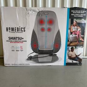 Mcs-382h-ca Homedics Shiatsu Kneading And Vibration Cushion With Heat Massager For Home Office