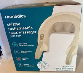 Nms-390hj-2 Homedics Shiatsu Rechargeable Neck Pain Massager With Heat For Aching Muscles