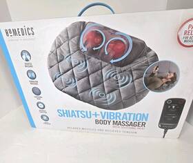 Sp-129hj Homedics Shiatsu Vibration Body Massager Portable Cushion With Hand Control New