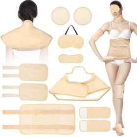 Homppick 768771315722 10pcs Castor Oil Pack Wrap Organic Cotton Packs Kit For 10pack