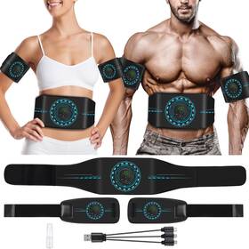 Hosioe 730789304555 Best Abs Stimulator Ems Muscle 8 Modes And 20-level Intensity Toner Free Shipping