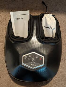 Hd-fm824rc Howdy Shiatsu Foot Massager Machine With Heat Compression And Remote