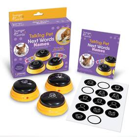 Ler9353 Hunger For Words Talking Pet Next Names - 3 Piece Set Of Recordable Speech Buttons D