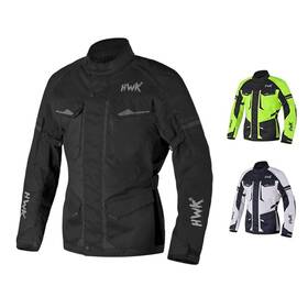 Hwk 760412398859 Adventure Touring Motorcycle Jacket For Men Water Resistant Cordura Text