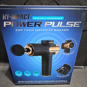 Hyd100 Hy-impact Power Pulse Cordless Rechargeable Percussion Massager Brand New
